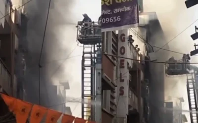Fire at residential building in Palam, Delhi - March 2026