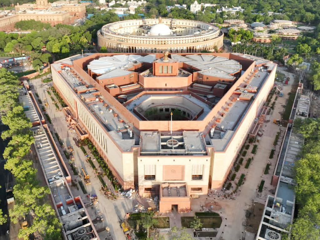 New Parliament Building New Delhi where the 131st Constitutional Amendment Bill 2026 was debated