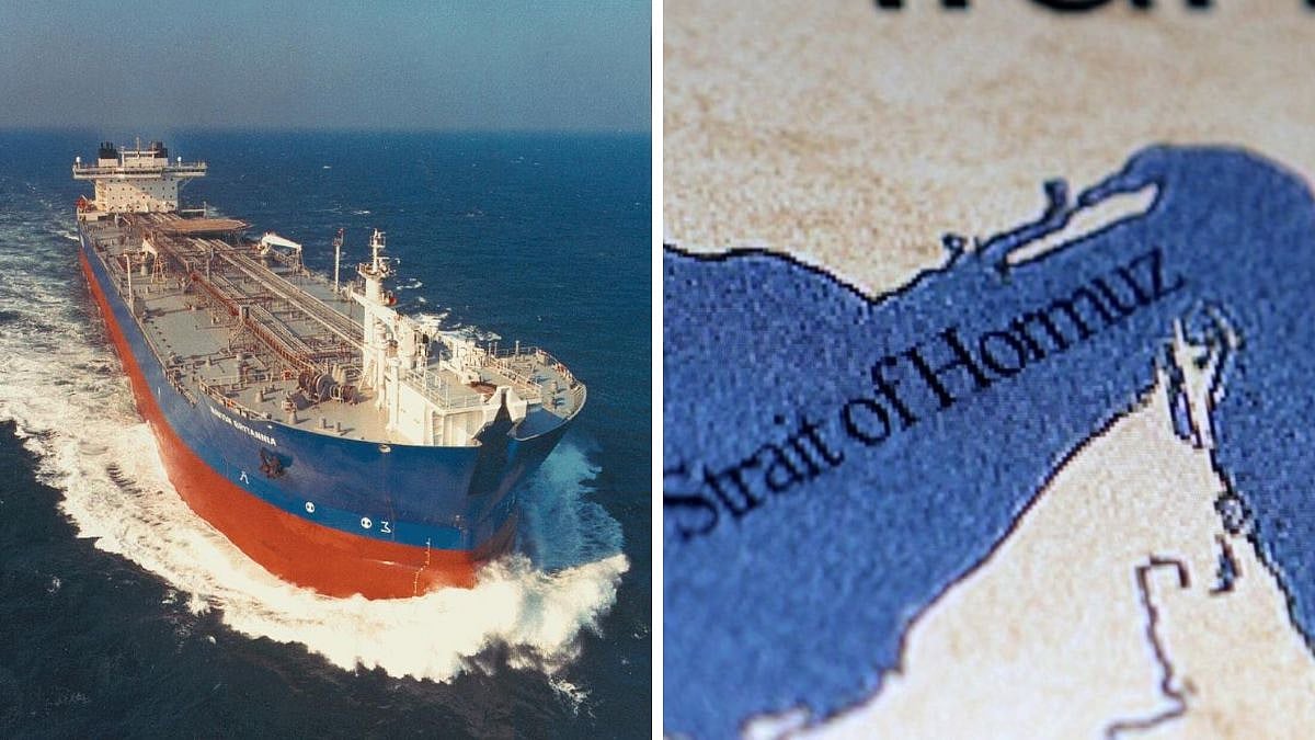 Indian-flagged LPG tanker Jag Vikram crosses Strait of Hormuz after US-Iran ceasefire. Image: Free Press Journal