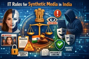 MeitY Tightens AI Labelling Rules: Deepfakes, Safe Harbour and Article 19 for Govt. Exams 2026-27