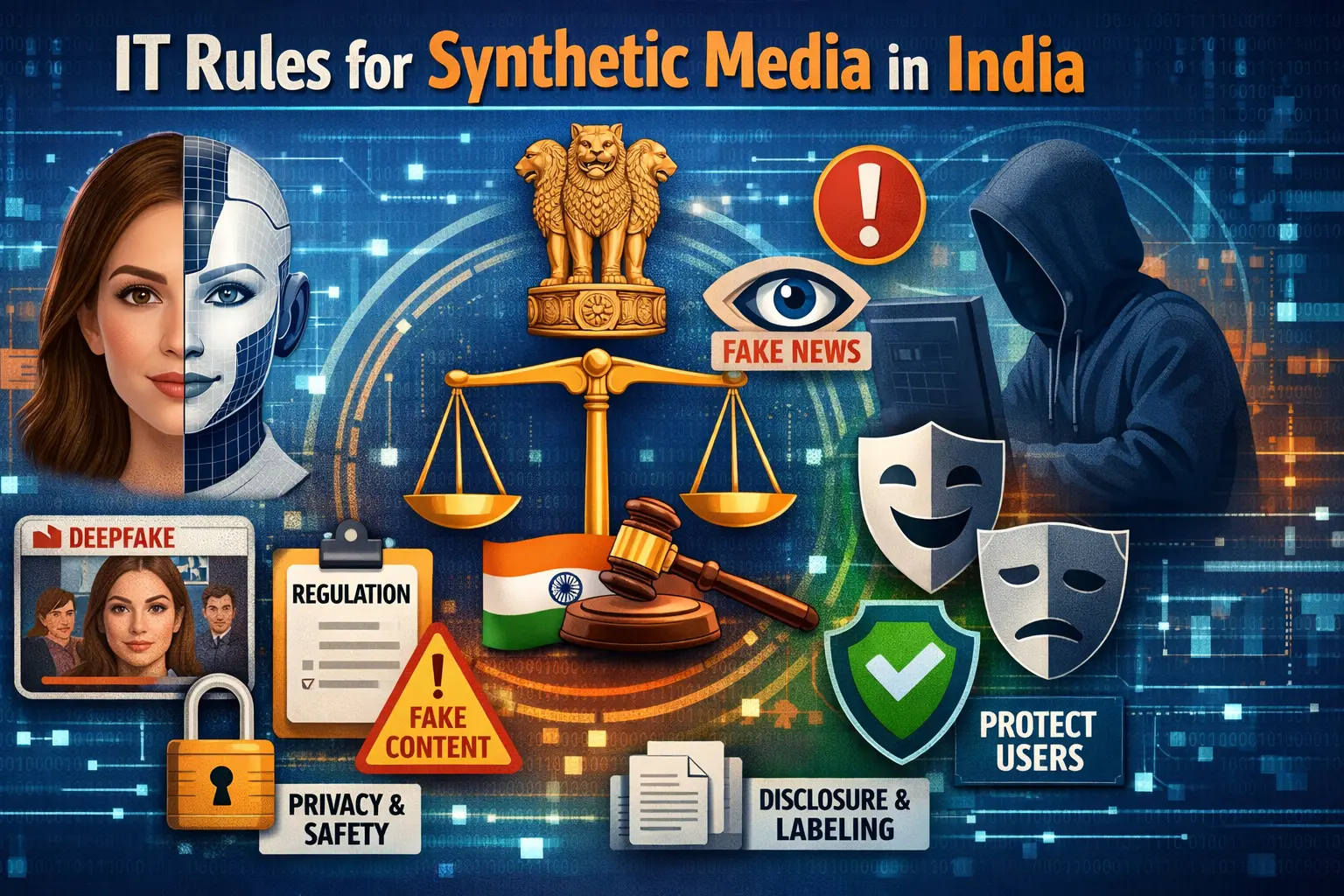 MeitY IT Rules AI labelling deepfakes SGI